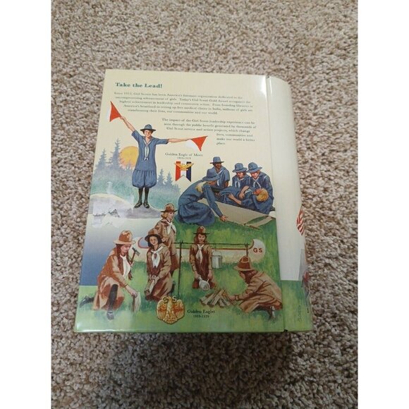 Girl Scouts Take the Lead Keepsake Bookshelf Tin - EXC - 7.5 X 6 X 2” Appro - Picture 3 of 5